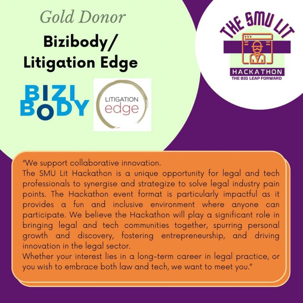 Litigation Edge is a proud Gold Sponsor of the 2022 SMU LIT Hackathon